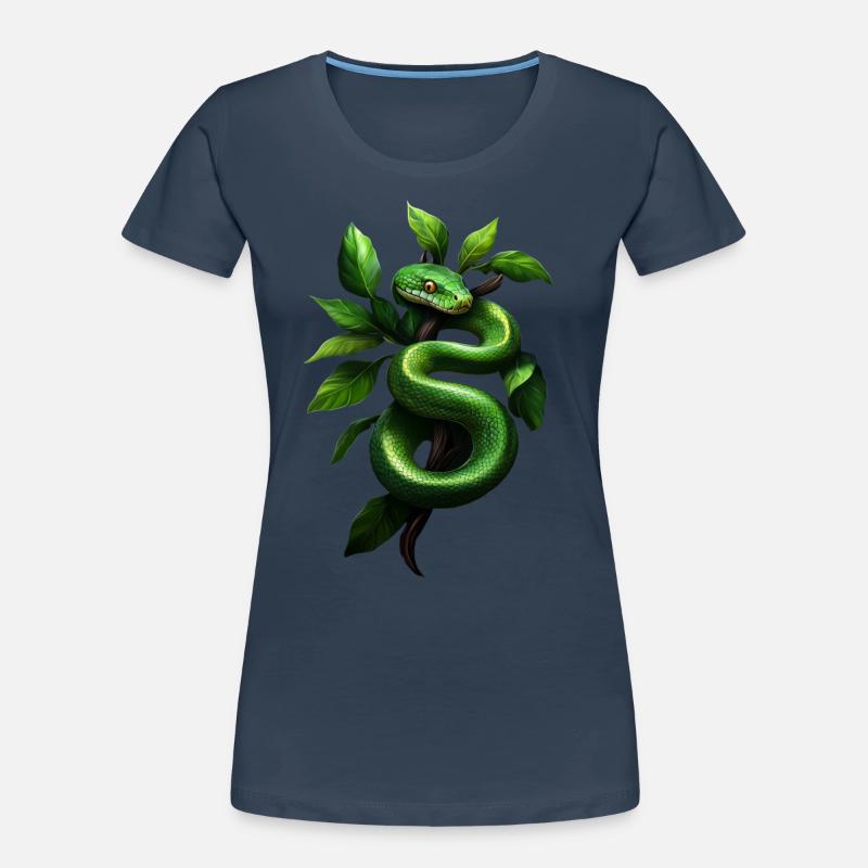 Green Tree Python Snakes Lover Terrarium Women's Premium Organic T-Shirt