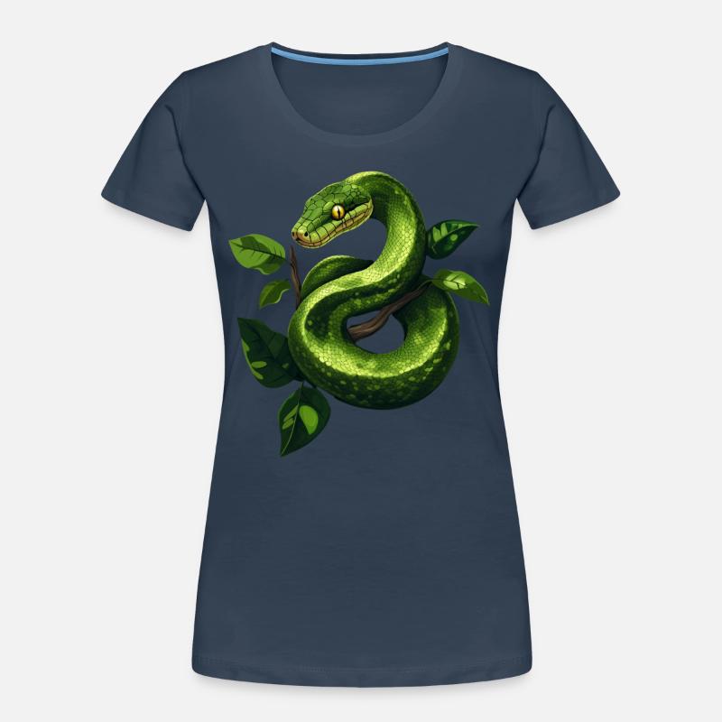 Green Tree Python Snakes Lover Terrarium Women's Premium Organic T-Shirt