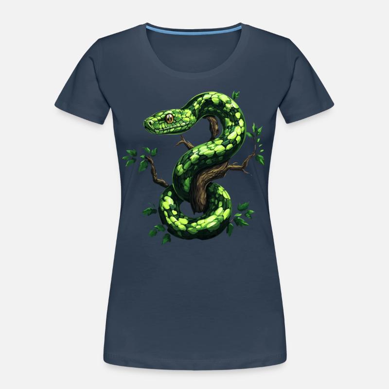 Green Tree Python Snakes Lover Terrarium Women's Premium Organic T-Shirt