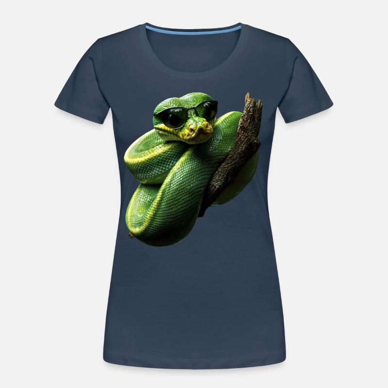 Green Tree Python Snakes Lover Terrarium Women's Premium Organic T-Shirt