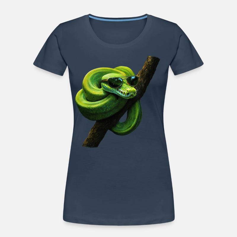 Green Tree Python Snakes Lover Terrarium Women's Premium Organic T-Shirt