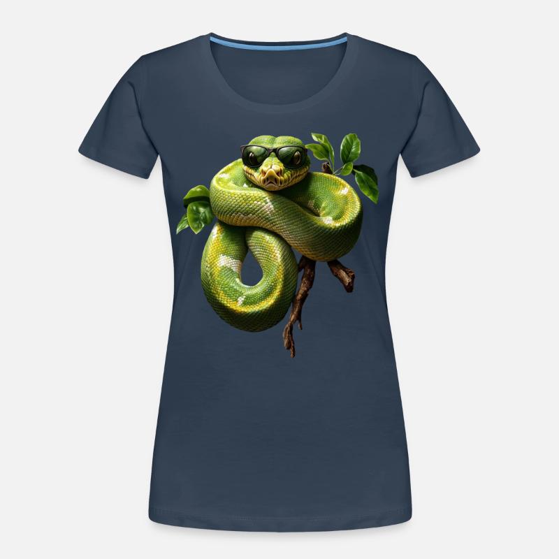 Green Tree Python Snakes Lover Terrarium Women's Premium Organic T-Shirt
