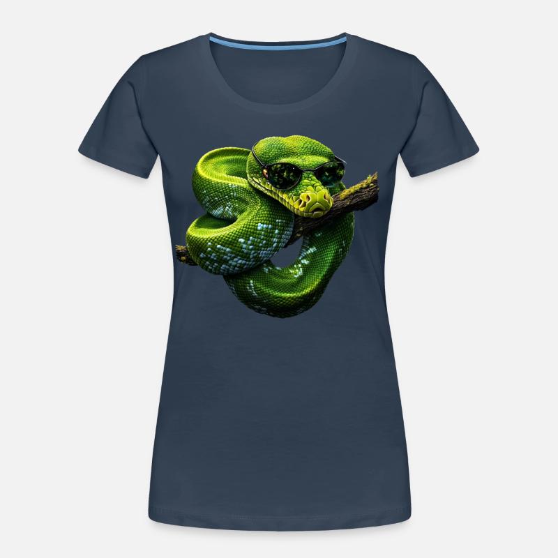 Green Tree Python Snakes Lover Terrarium Women's Premium Organic T-Shirt
