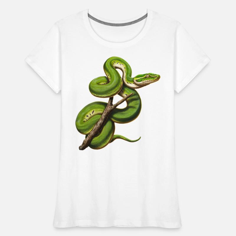 Green Tree Python Snakes Lover Terrarium Women's Premium Organic T-Shirt