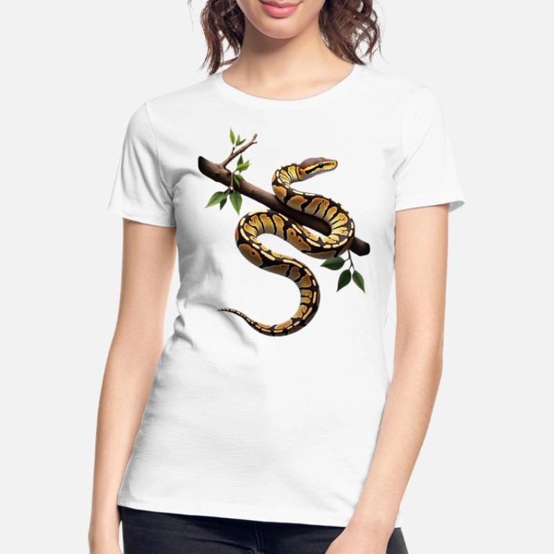 Roi Python Serpents Amoureux Terrarium Python T-shirt bio Premium Femme