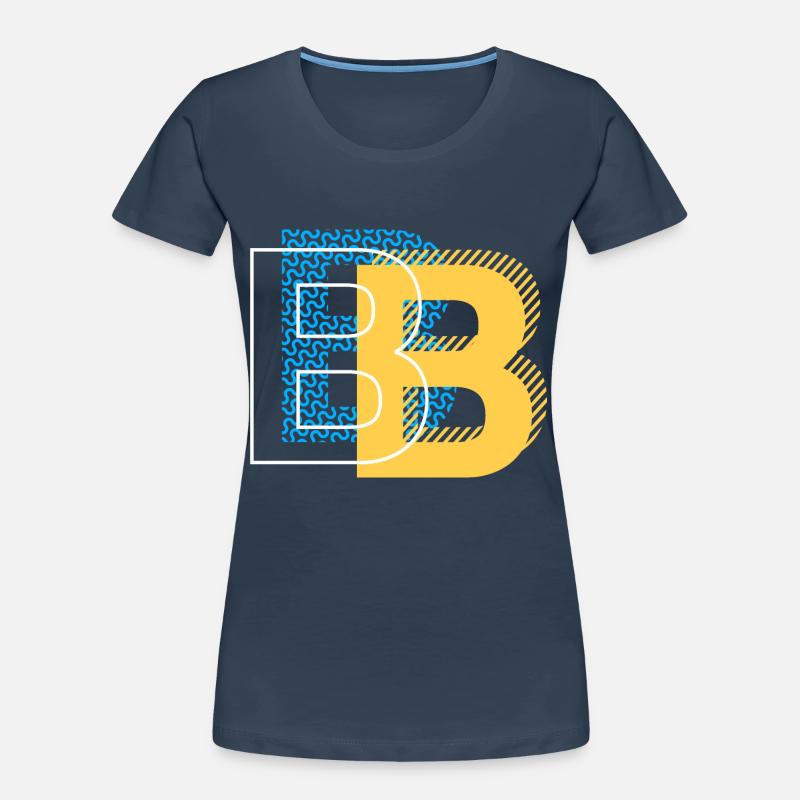 Initial letter B b Women's Premium Organic T-Shirt