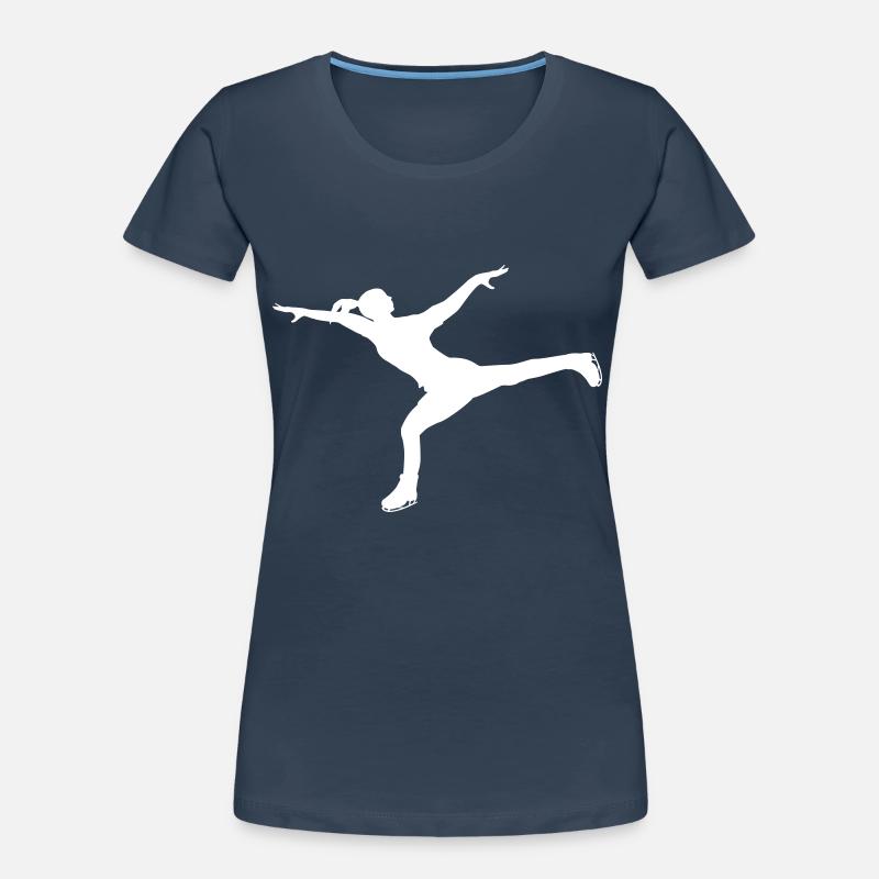 Dynamic pose on runners Women's Premium Organic T-Shirt