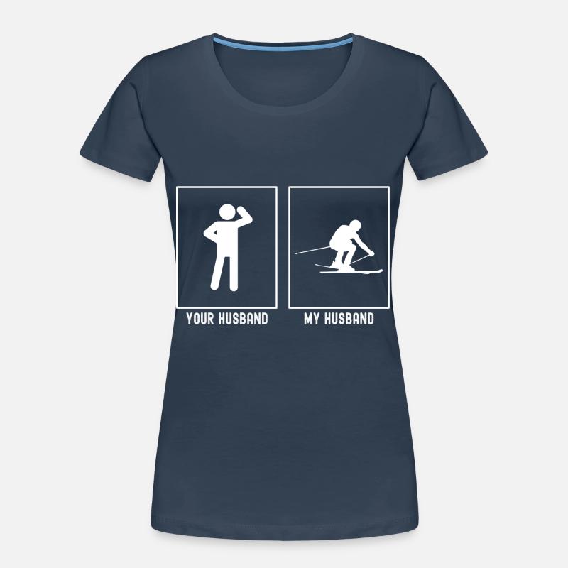 Ihr Ehemann - Mein Ehemann - Abfahrtslauf Frauen Premium Bio T-Shirt