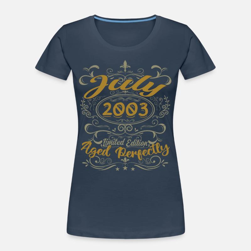Juli 2003 Geburtstag Juli 2003 Geschenk 2003 Frauen Premium Bio T-Shirt