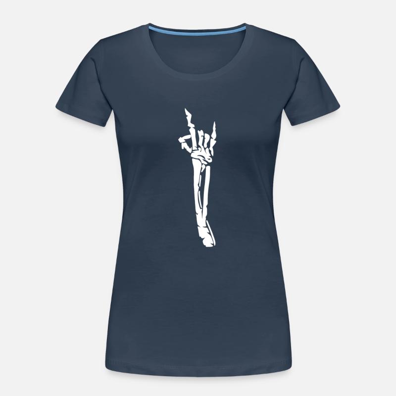 Devil's Horn Skeleton Women's Premium Organic T-Shirt