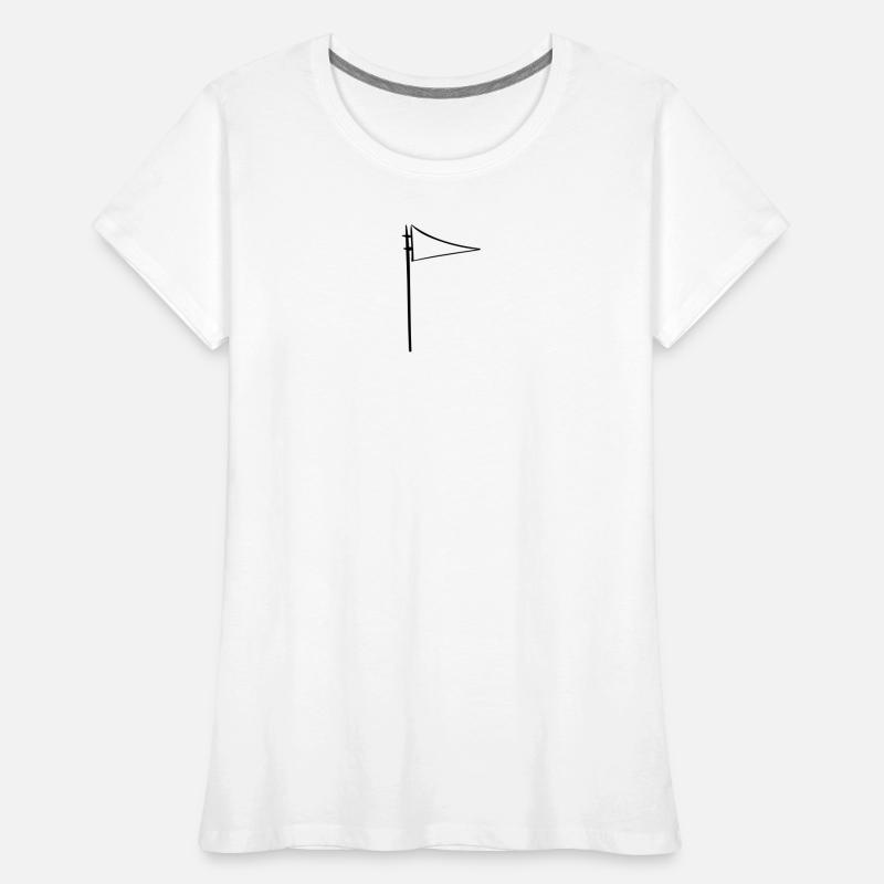 Dessin de drapeaux : illustrations vectorielles simples T-shirt bio Premium Femme