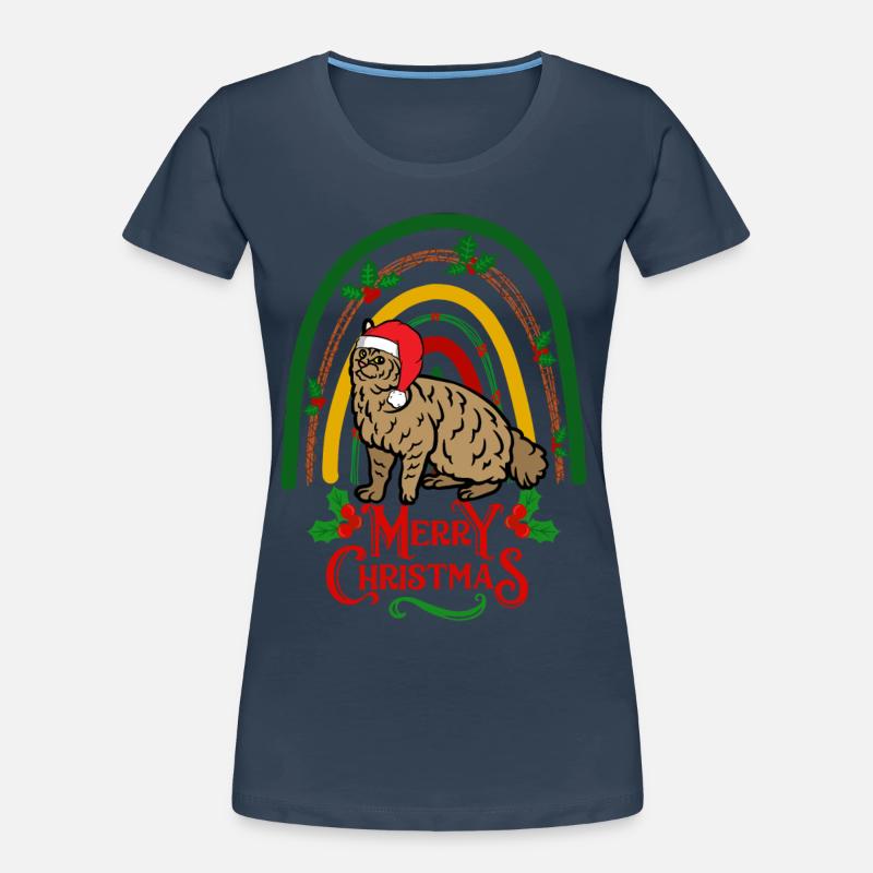 Pixie Bob Chat Noël T-shirt bio Premium Femme