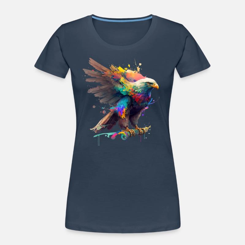 Rainbow Eagle ∞ Rainbow Eagle ∞ vauART T-shirt bio Premium Femme