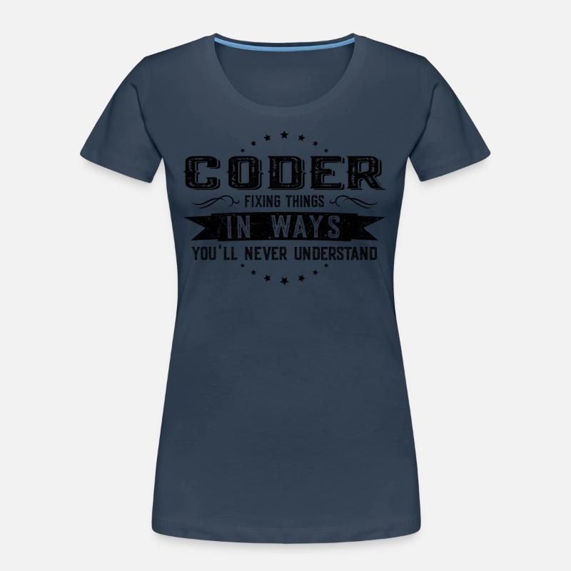 Programmierer Kollegen Geschenk Beruf Spruch Frauen Premium Bio T-Shirt