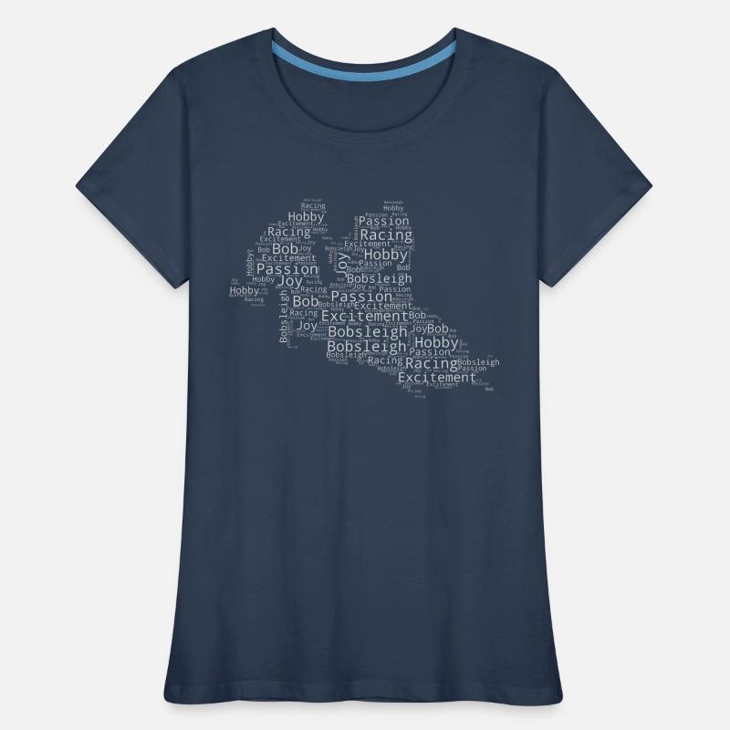 Bobsleigh bobsleigh hommes à deux Course de bobsleigh T-shirt bio Premium Femme