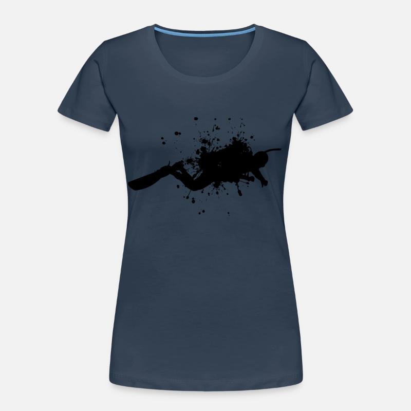 Femmes Plongeuse Libre Plongeuse Plongée Plongeuse T-shirt bio Premium Femme