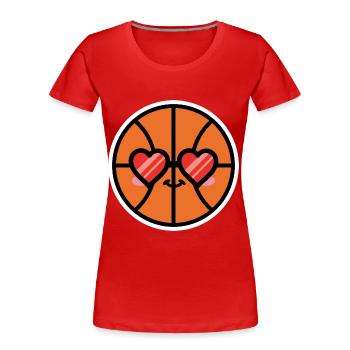 Basketball Leisure Sunglasses - Women's Premium Organic T-Shirt - navy - Front - Mia (176cm)