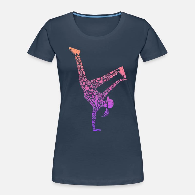 Breakdance Breakdancer Femmes Filles Breakdance T-shirt bio Premium Femme