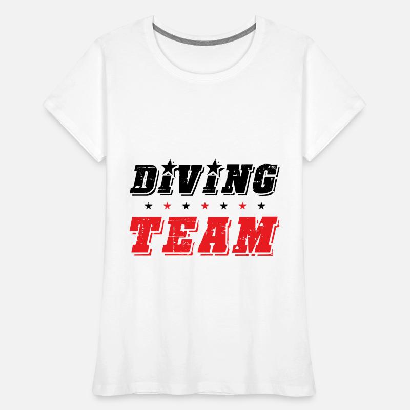 Équipe de plongée T-shirt bio Premium Femme