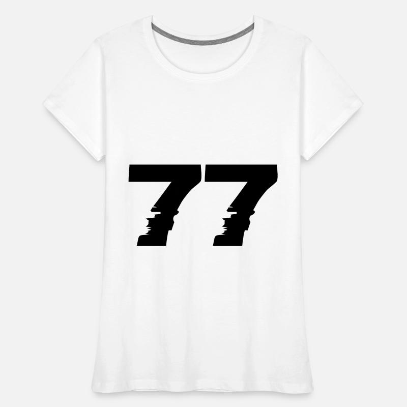 77 number Women's Premium Organic T-Shirt