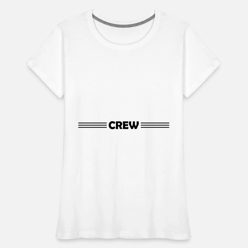 Conception de l’équipage T-shirt bio Premium Femme