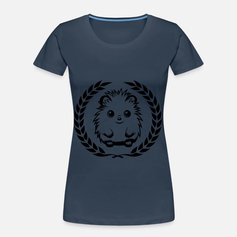 Hérisson Mignon Mignon Bébé T-shirt bio Premium Femme