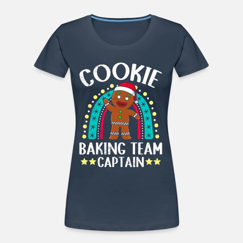 Biscuits de Noël capitaine de l’équipe de cuisson de biscuits T-shirt bio Premium Femme