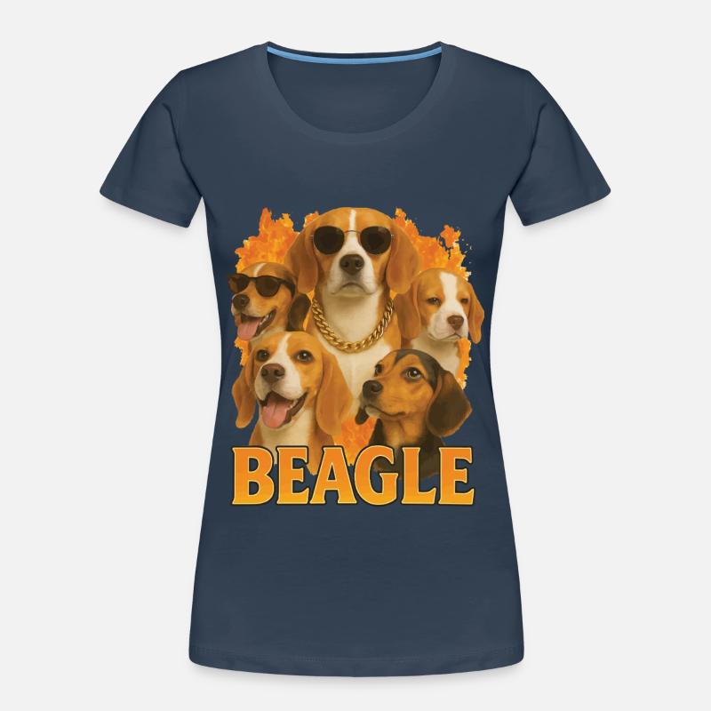 Beagle Frauen Premium Bio T-Shirt