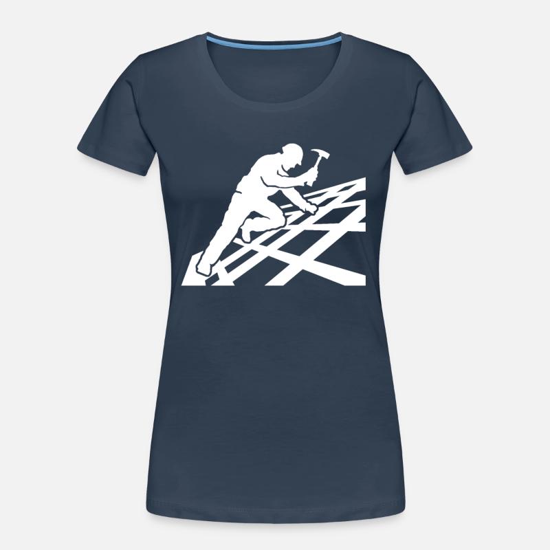 Dachdecker Motiv Dachdecken Frauen Premium Bio T-Shirt