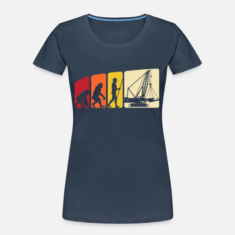 Grutier Evolution Grutier - T-shirt bio Premium Femme - 