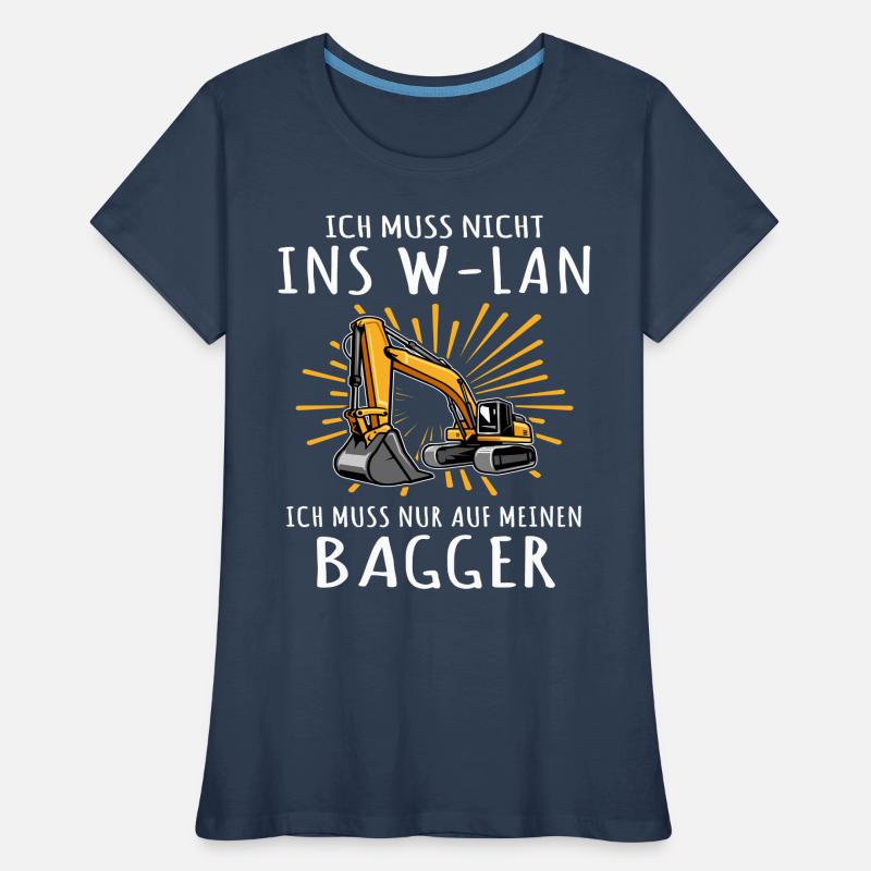 Baggerführer Bagger Baggerfahrer Frauen Premium Bio T-Shirt
