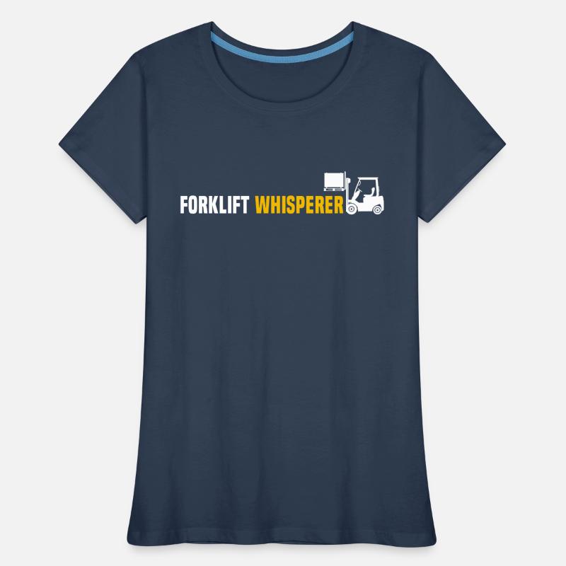 Stapler Flüsterer Staplerfahrer Frauen Premium Bio T-Shirt