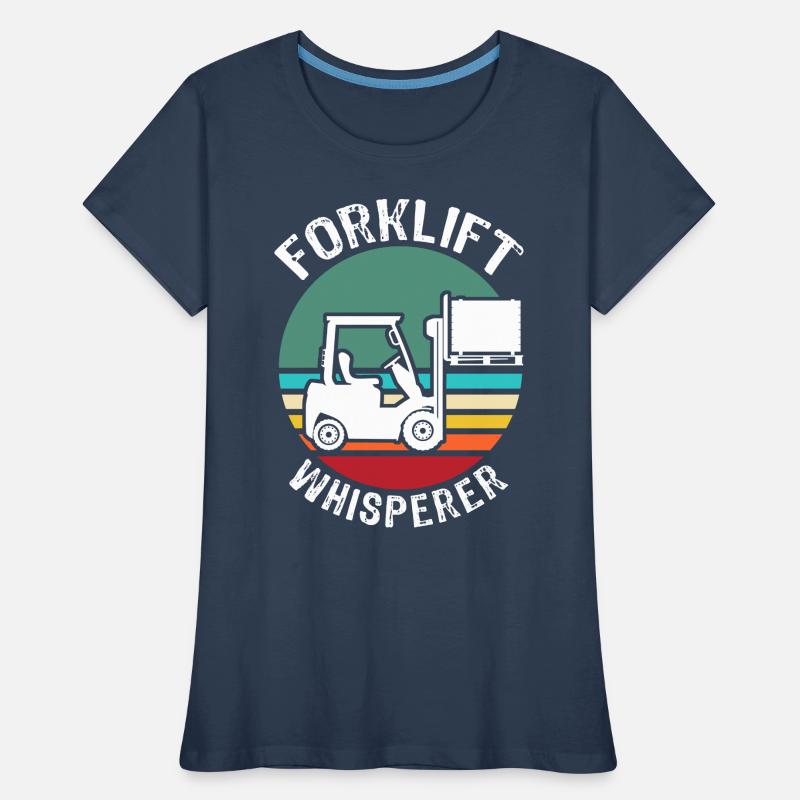 Stapler Flüsterer Staplerfahrer Frauen Premium Bio T-Shirt