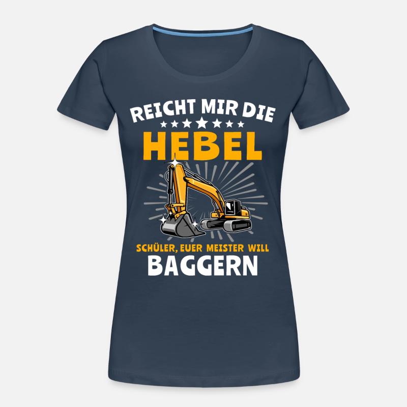 Baggerfahrer Bagger Frauen Premium Bio T-Shirt