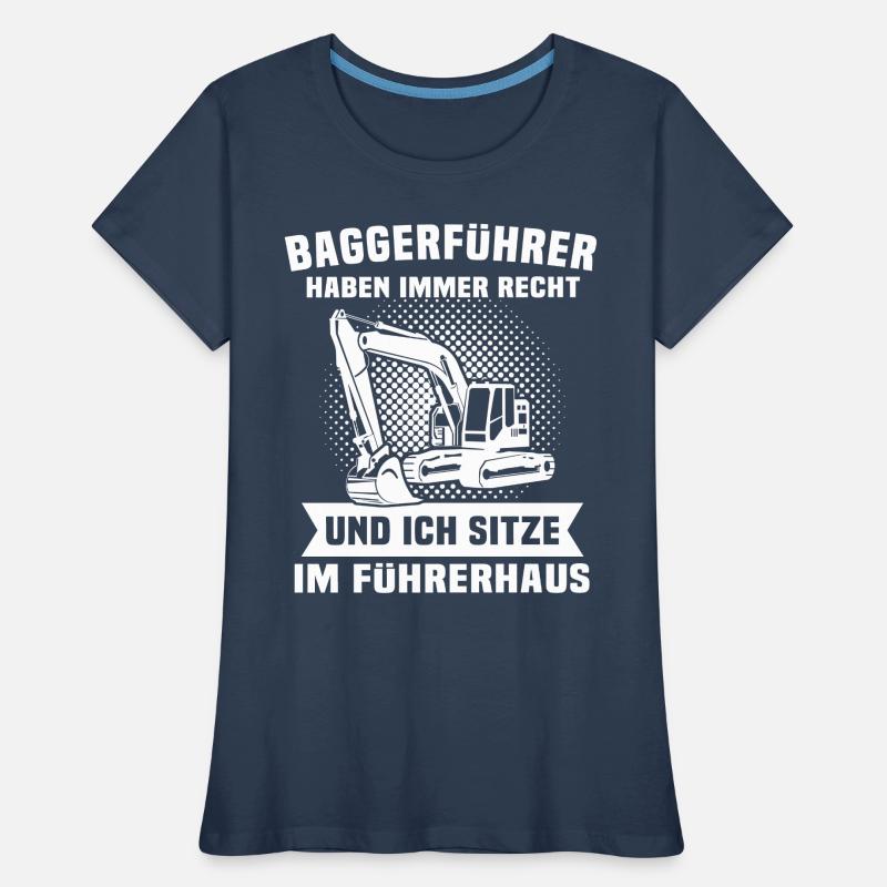 Baggerführer Baggerfahrer Frauen Premium Bio T-Shirt