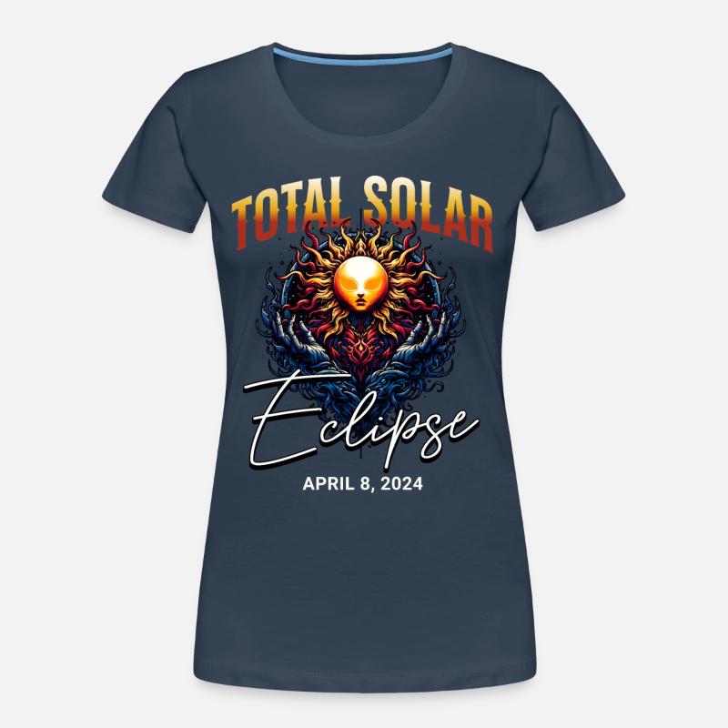 Solar Eclipse 2024 Women's Premium Organic T-Shirt
