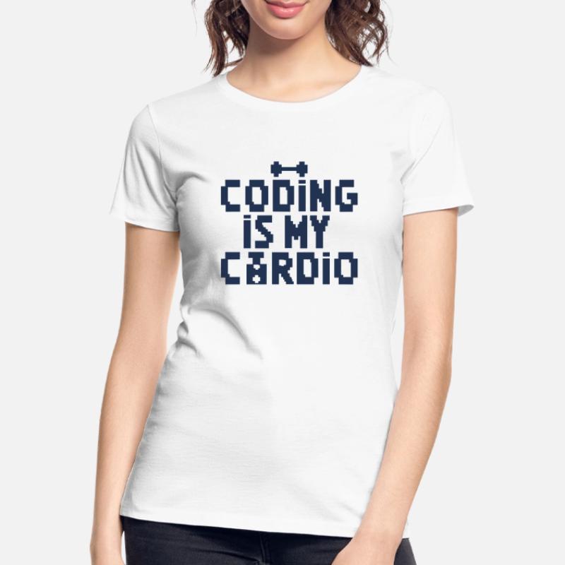 Le codage est mon cardio | Programmeur rétro 8 bits T-shirt bio Premium Femme