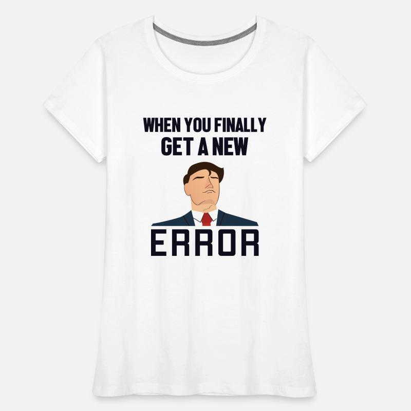 Get a New Error Softwareentwickler Developer Frauen Premium Bio T-Shirt