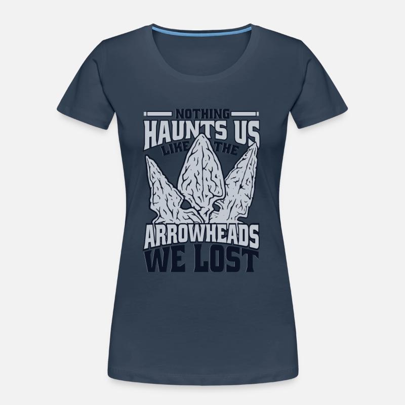Comme les pointes de flèches que nous avons perdues Chasseur de pointes de flèches T-shirt bio Premium Femme