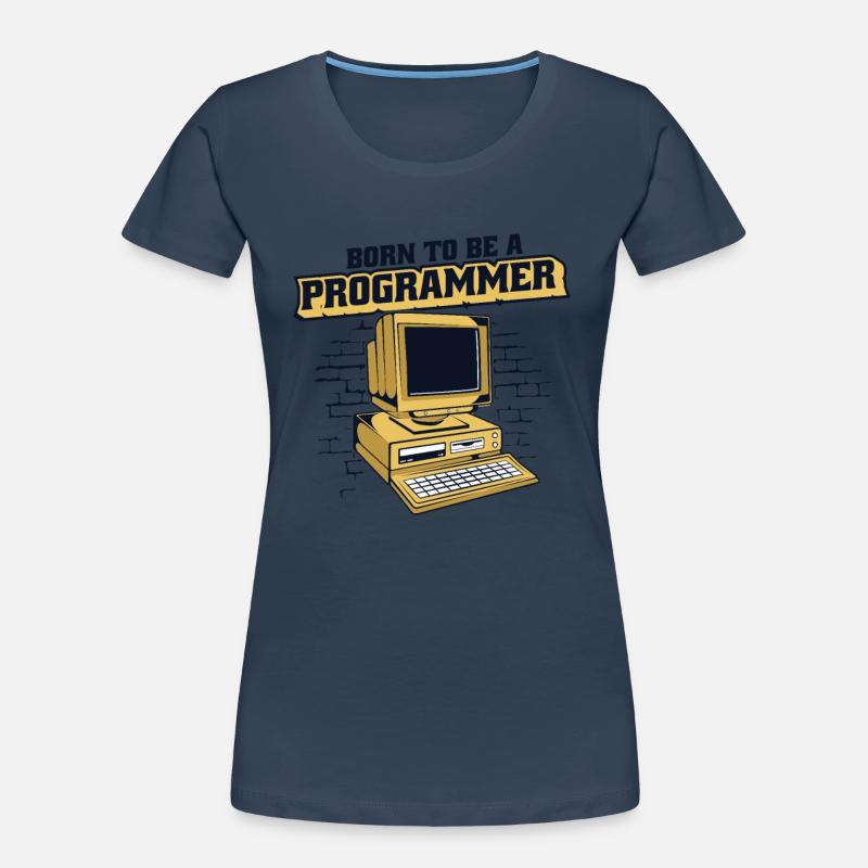 Né pour être un programmeur Développeur Coder T-shirt bio Premium Femme