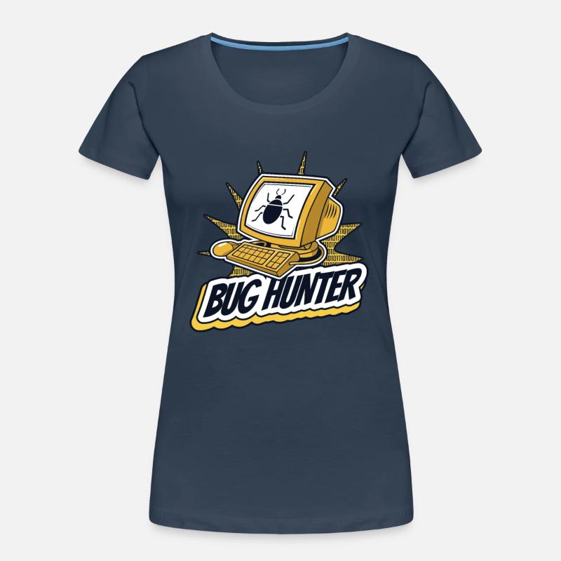 Bug Hunter Softwareingenieur Developer Coder Frauen Premium Bio T-Shirt