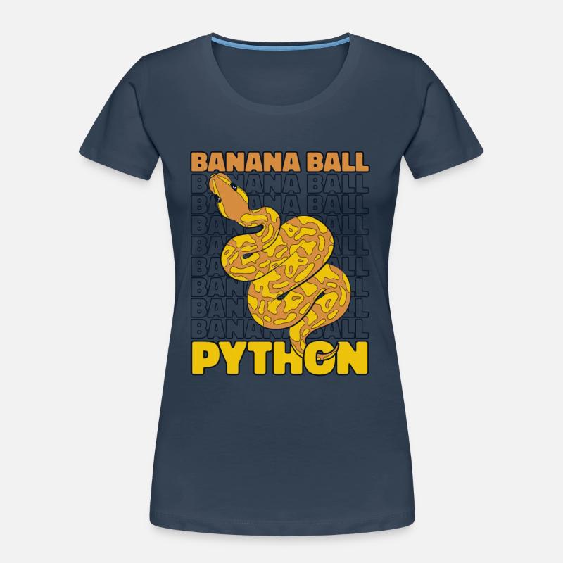 Banana Ball Python Snake Python Banana Ball Women's Premium Organic T-Shirt