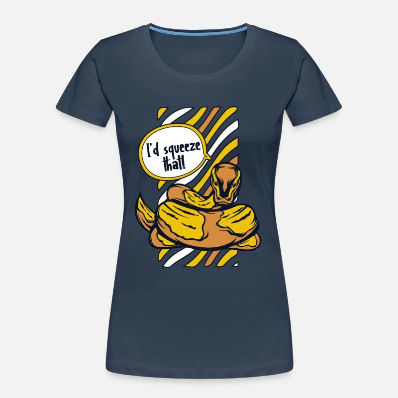Je serrerais cette boule de banane de serpent python T-shirt bio Premium Femme