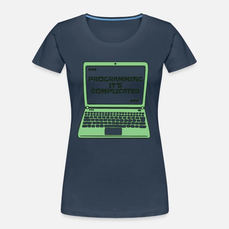 Programmer c’est compliqué Developer Coder T-shirt bio Premium Femme