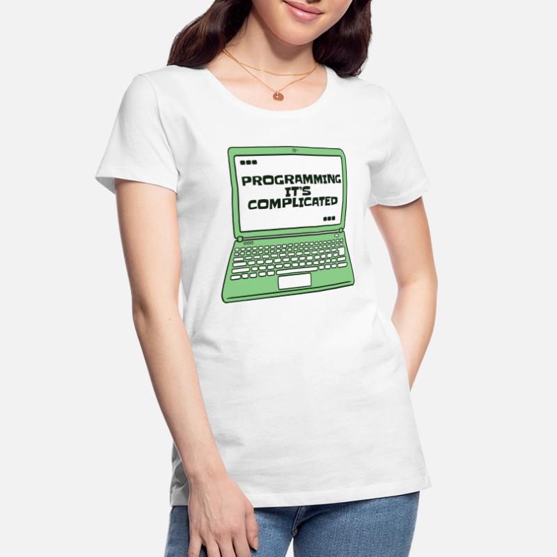 Programming It's Complicated Developer Coder Women's Premium Organic T-Shirt