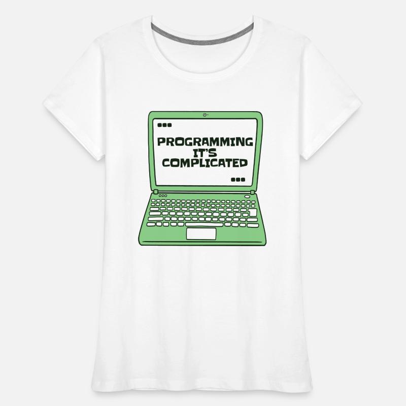 Programming It's Complicated Developer Coder Women's Premium Organic T-Shirt