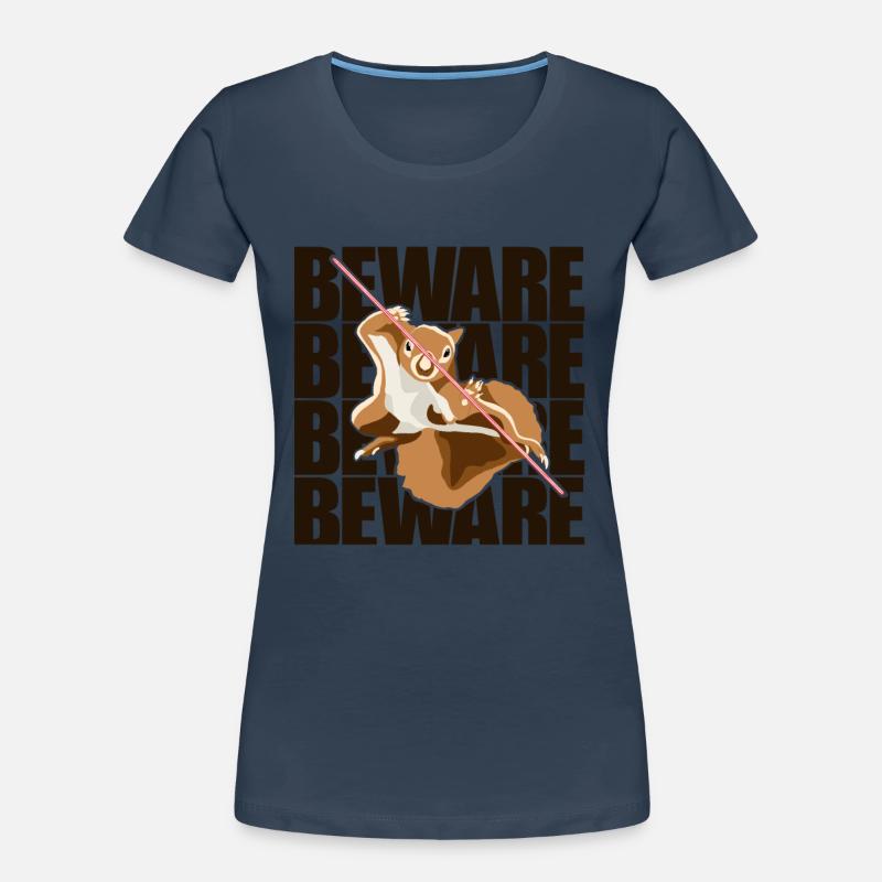 Beware Grey Squirrel Squirrel Fox Squirrel Women's Premium Organic T-Shirt