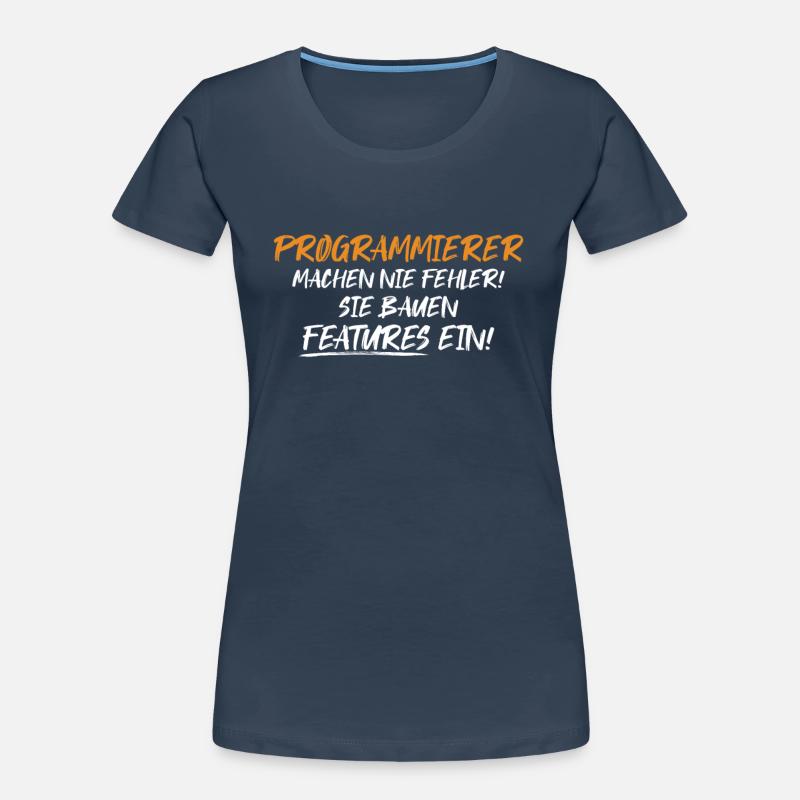 Programmierer Bauen Features Developer Coder Frauen Premium Bio T-Shirt