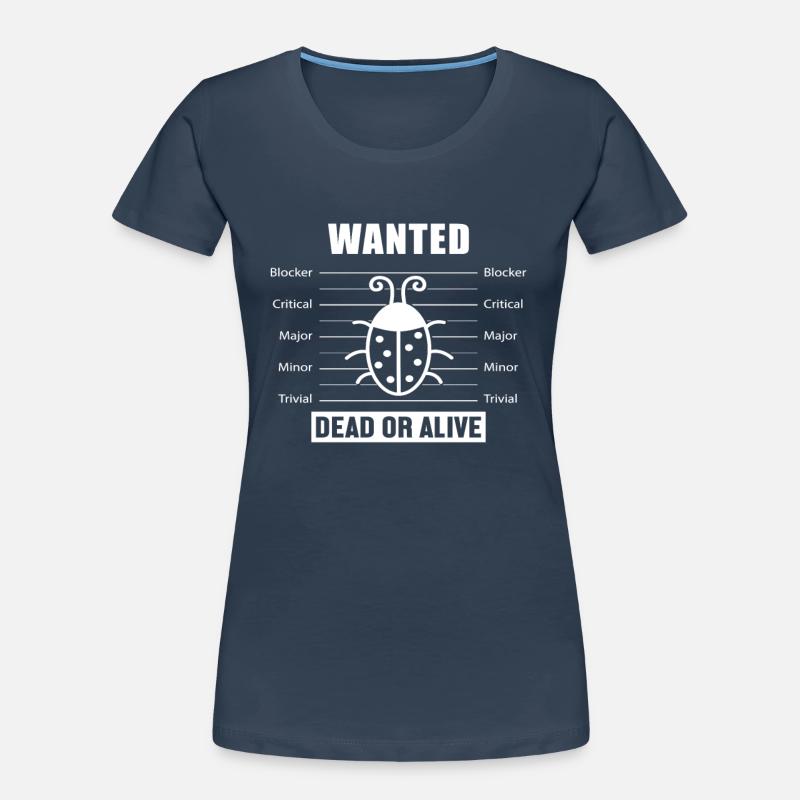 Bugs Wanted Software Developer Developer Women's Premium Organic T-Shirt