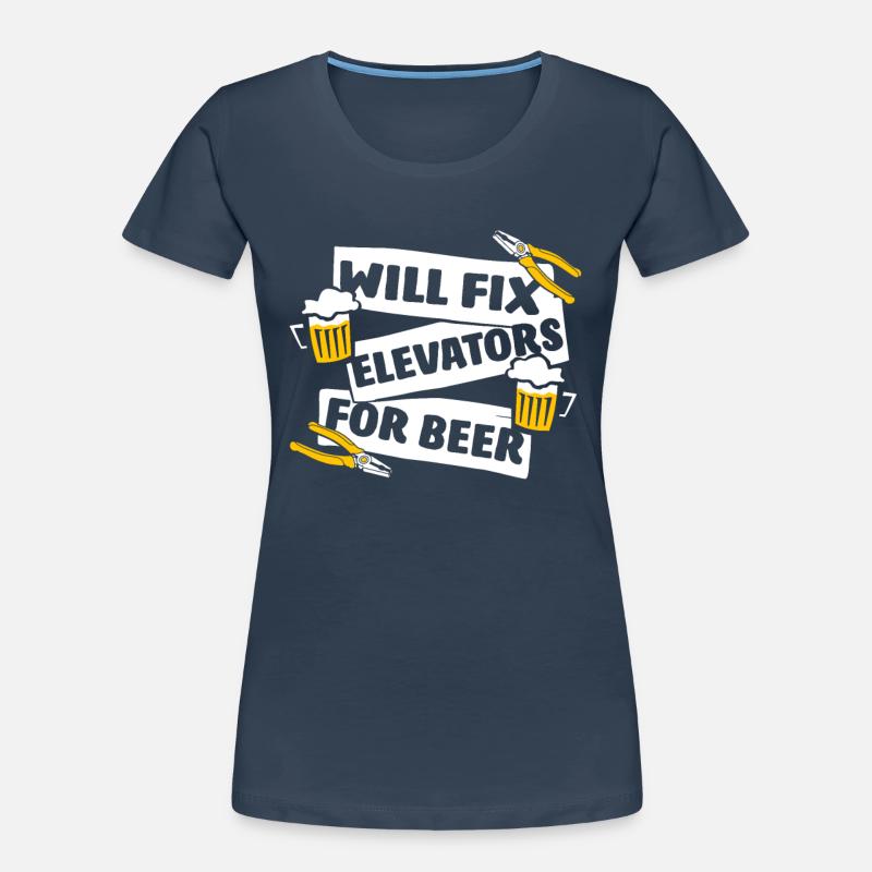 Will Fix Elevators For Beer Inspector Elevator Women's Premium Organic T-Shirt